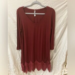 Women’s boutique Maroon dress